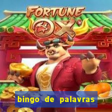 bingo de palavras 3 ano